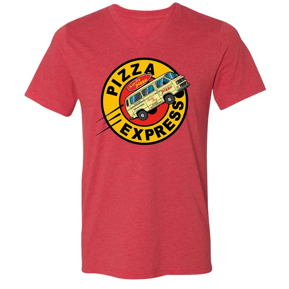 Unisex V-Neck T-Shirt - BYL4VUUR - Heather Red - 16