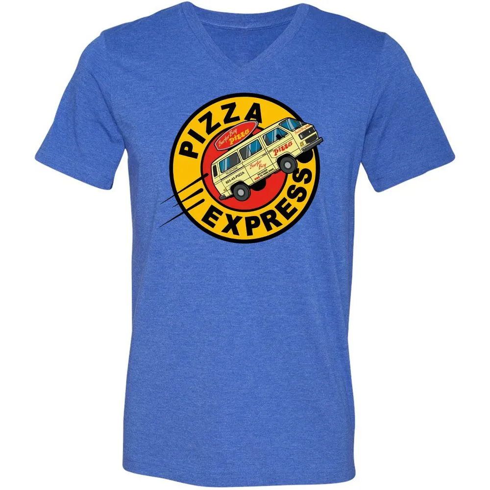 Unisex V-Neck T-Shirt - BYL4VUUR - Heather True Royal - 14