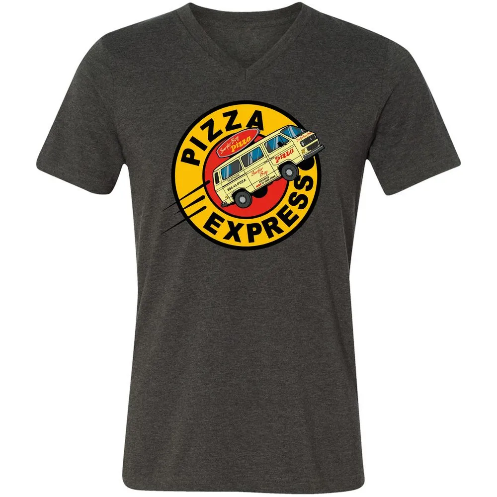 Unisex V-Neck T-Shirt - BYL4VUUR - Dark Grey Heather - 8