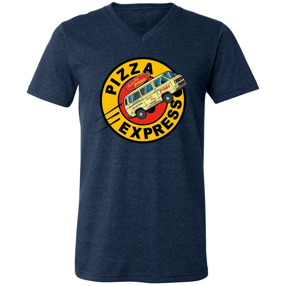 Unisex V-Neck T-Shirt - BYL4VUUR - Heather Navy - 15