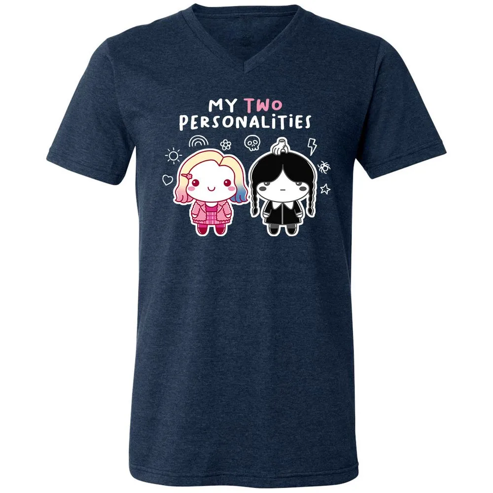 Unisex V-Neck T-Shirt - XV1429LW - Heather Navy - 15