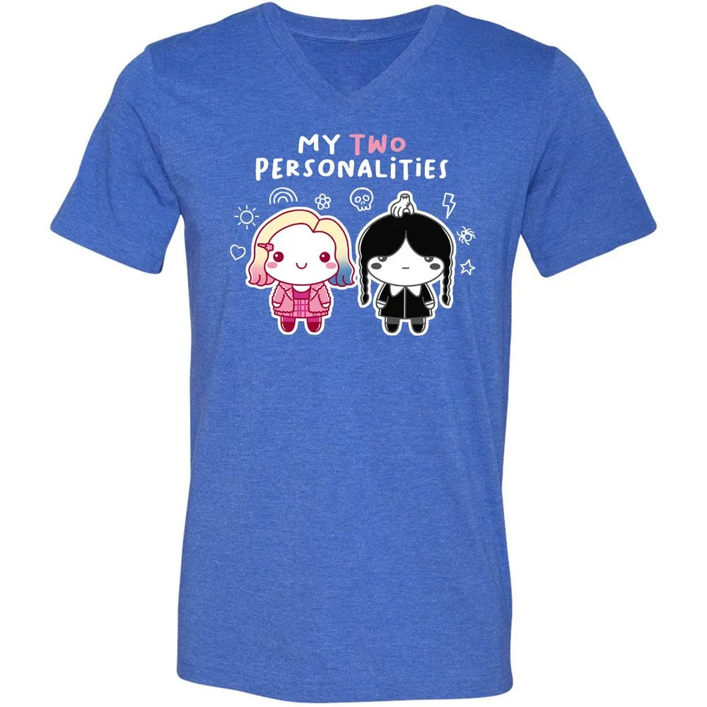 Unisex V-Neck T-Shirt - XV1429LW - Heather True Royal - 14