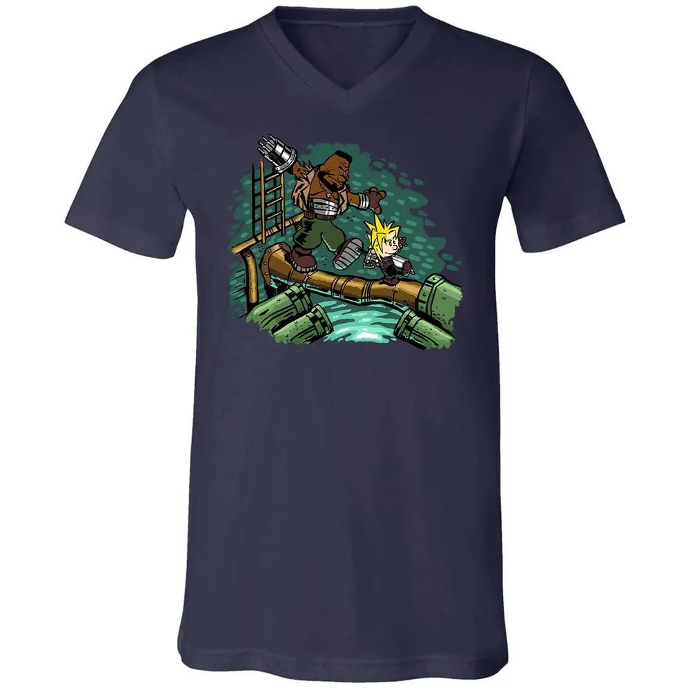 Unisex V-Neck T-Shirt - 82UL7UUX - Navy - 2