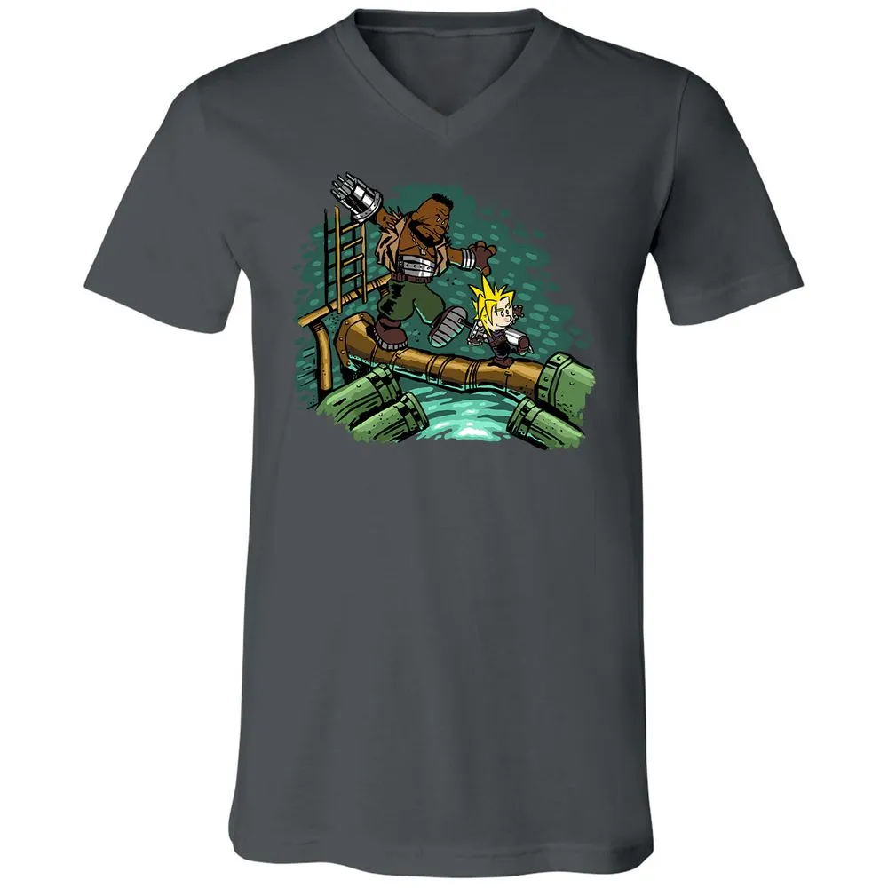 Unisex V-Neck T-Shirt - 82UL7UUX - Asphalt - 12