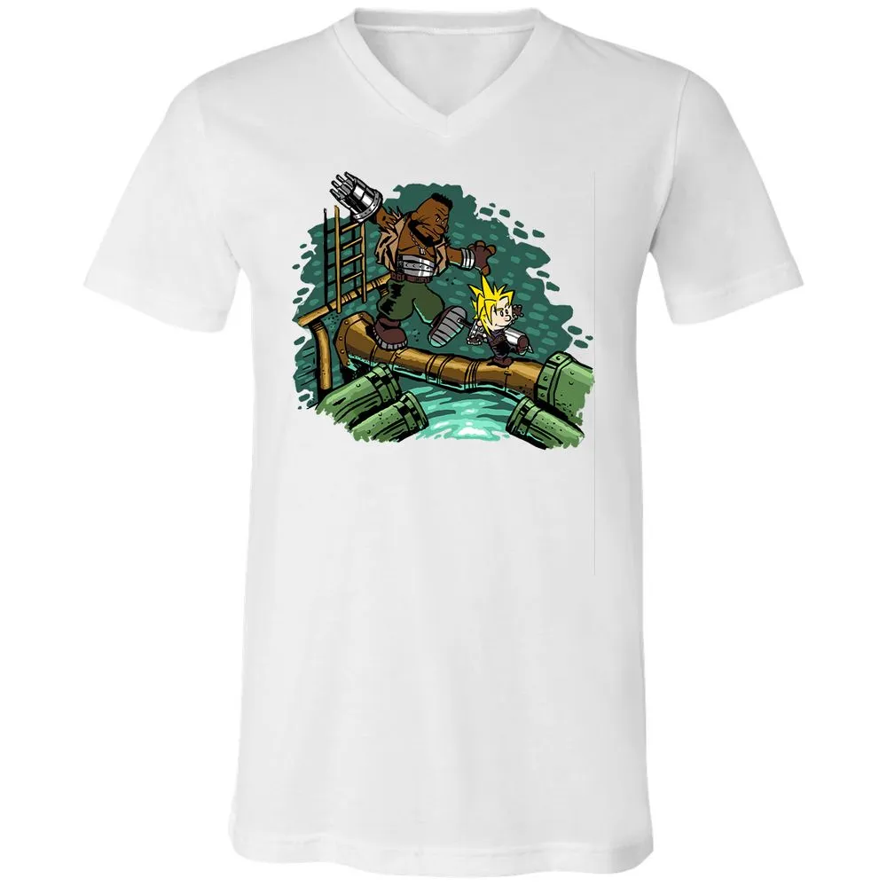 Unisex V-Neck T-Shirt - 82UL7UUX - White - 5