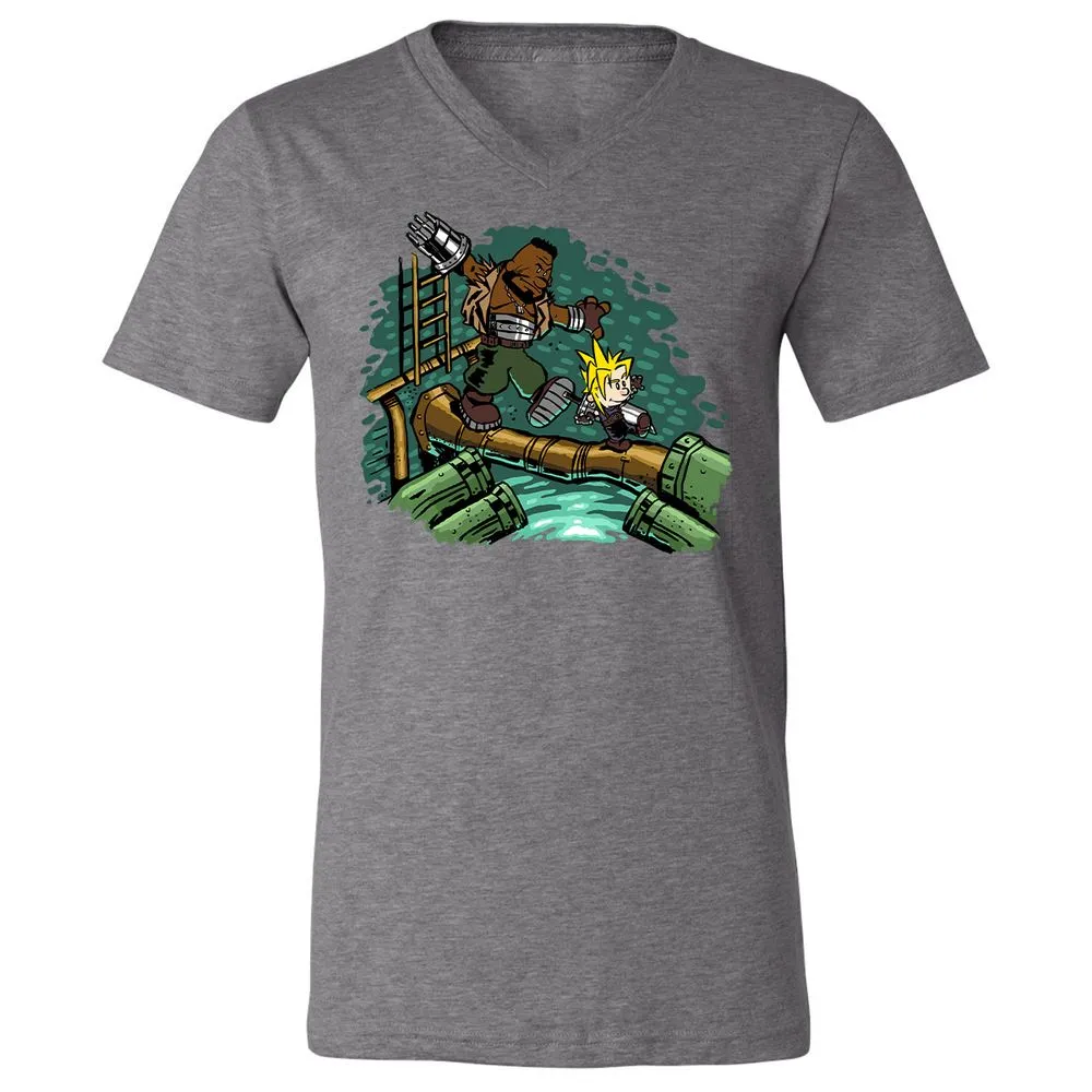Unisex V-Neck T-Shirt - 82UL7UUX - Deep Heather - 13