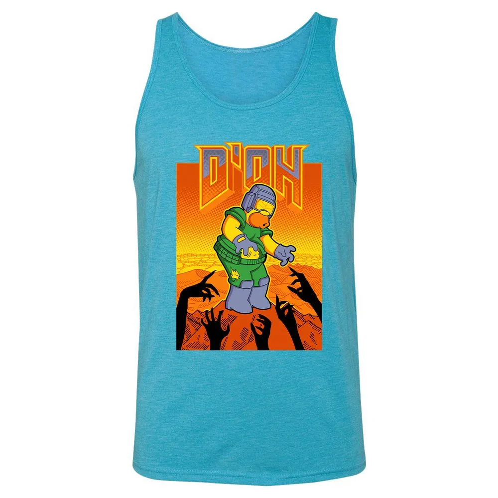 Unisex Jersey Tank - FJX2CH25 - Aqua Triblend - 3