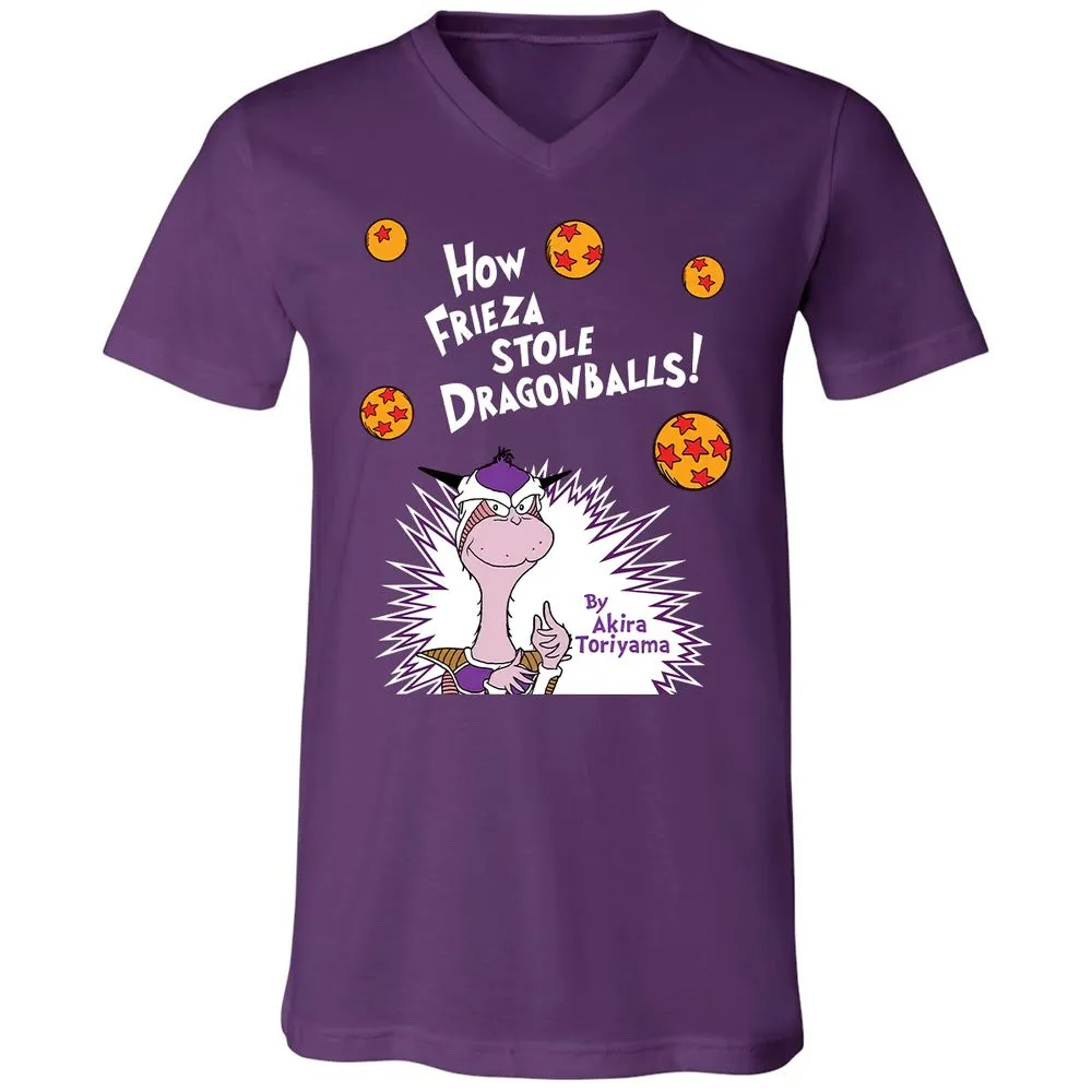 Unisex V-Neck T-Shirt - B6SPVZNU - Team Purple - 9