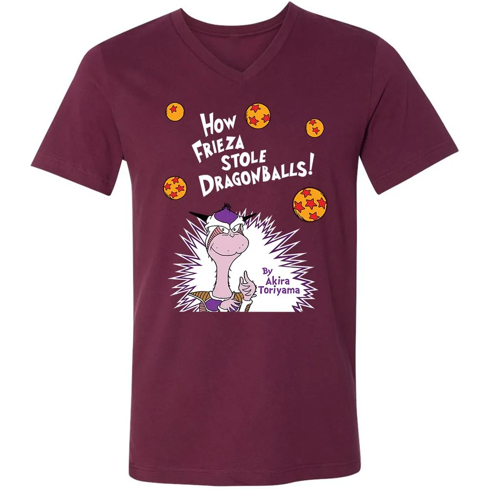 Unisex V-Neck T-Shirt - B6SPVZNU - Maroon - 6