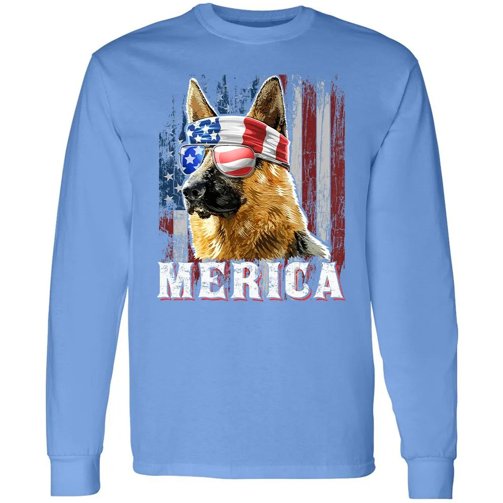 Long Sleeve T-Shirt - XJK7NJYM - Carolina Blue - 12