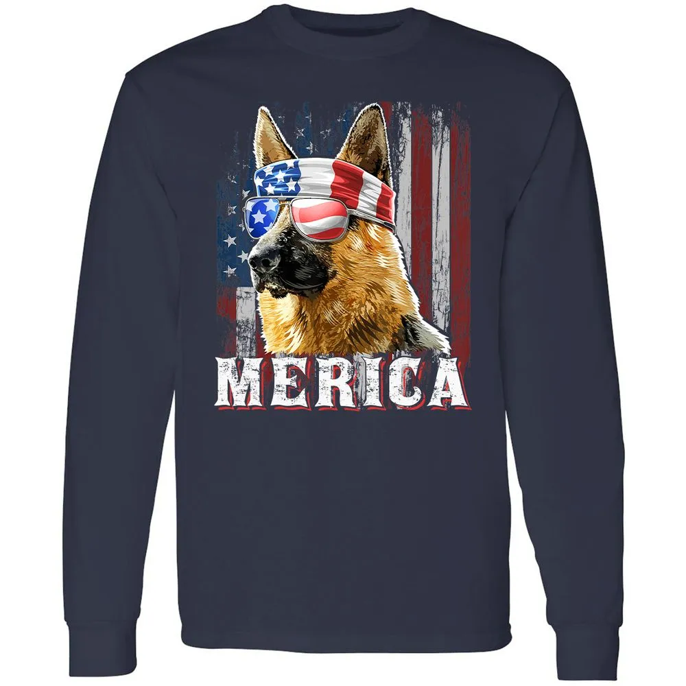 Long Sleeve T-Shirt - XJK7NJYM - Navy - 2