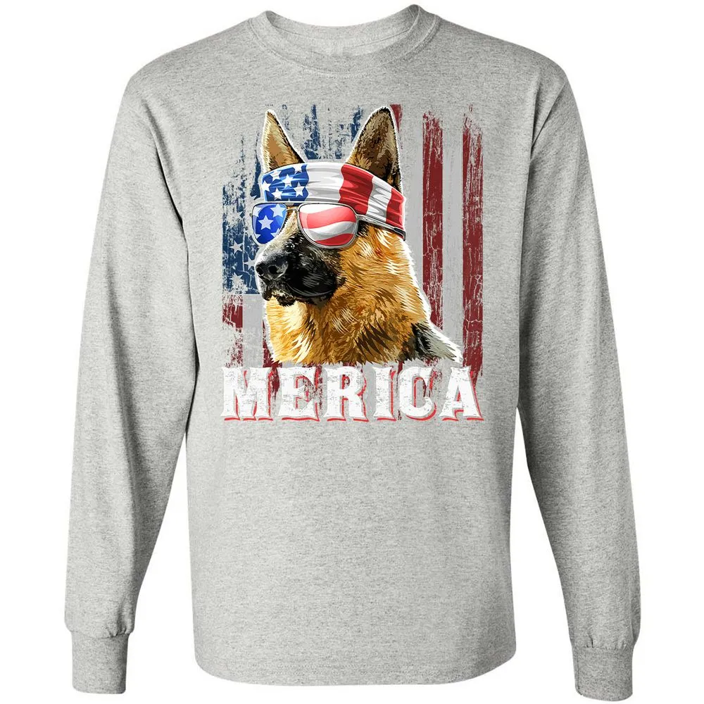 Long Sleeve T-Shirt - XJK7NJYM - Ash - 7