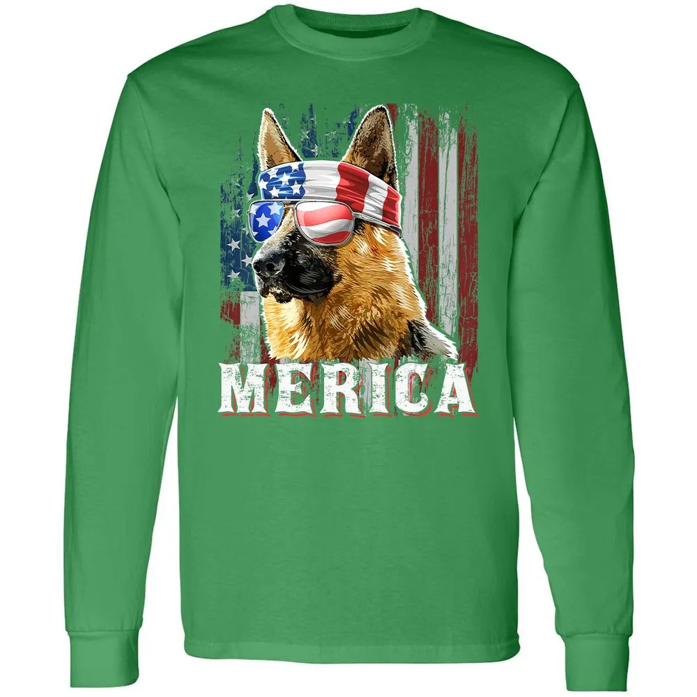 Long Sleeve T-Shirt - XJK7NJYM - Irish Green - 10