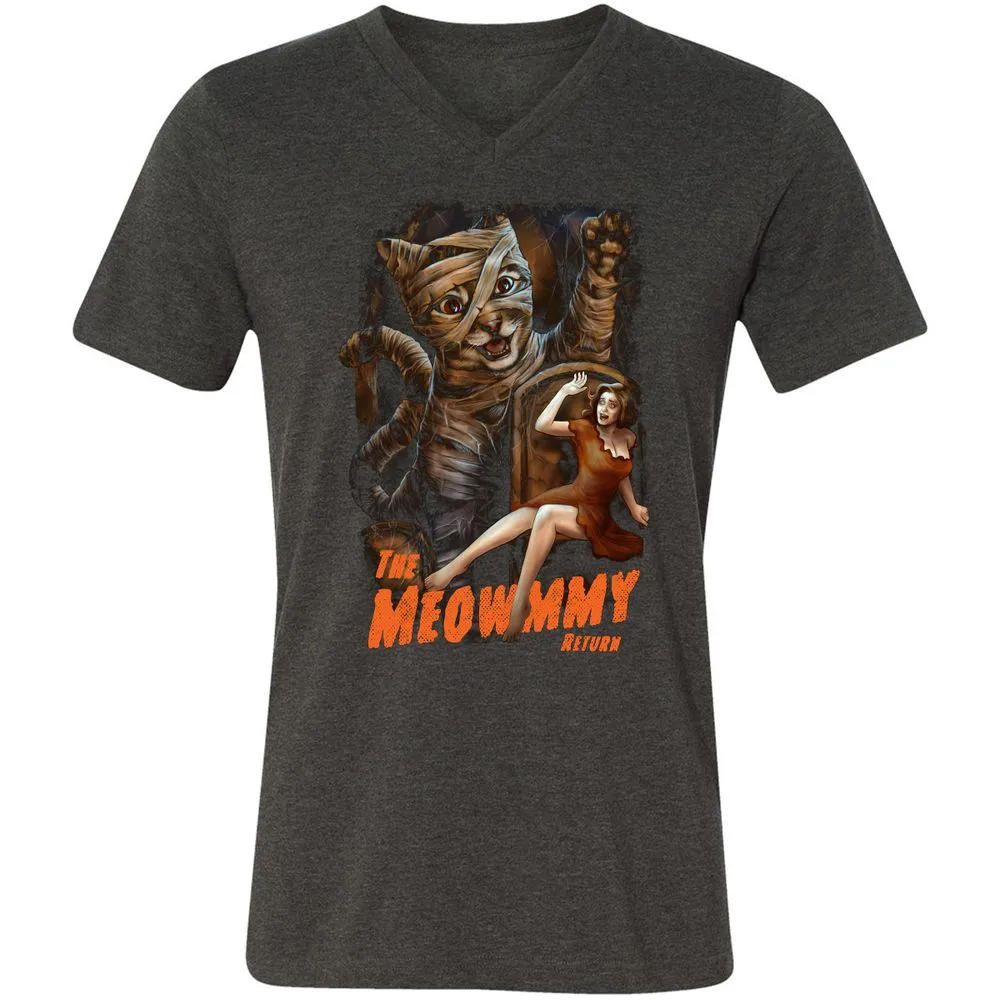 Unisex V-Neck T-Shirt - V48WZW86 - Dark Grey Heather - 8