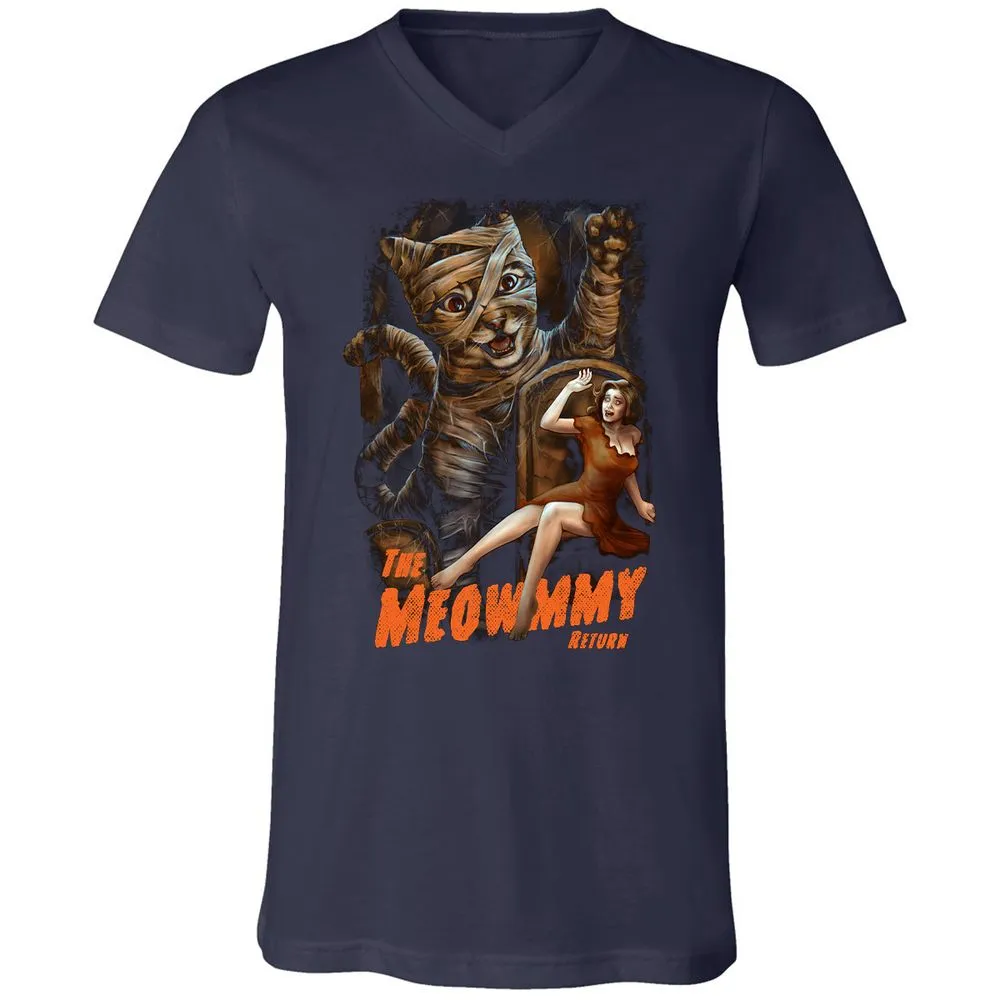 Unisex V-Neck T-Shirt - V48WZW86 - Navy - 2