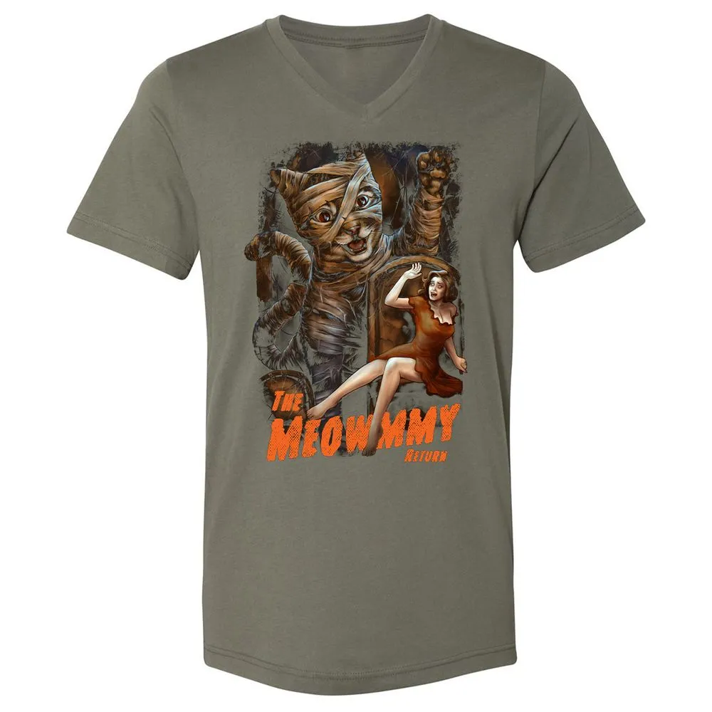 Unisex V-Neck T-Shirt - V48WZW86 - Military Green - 10