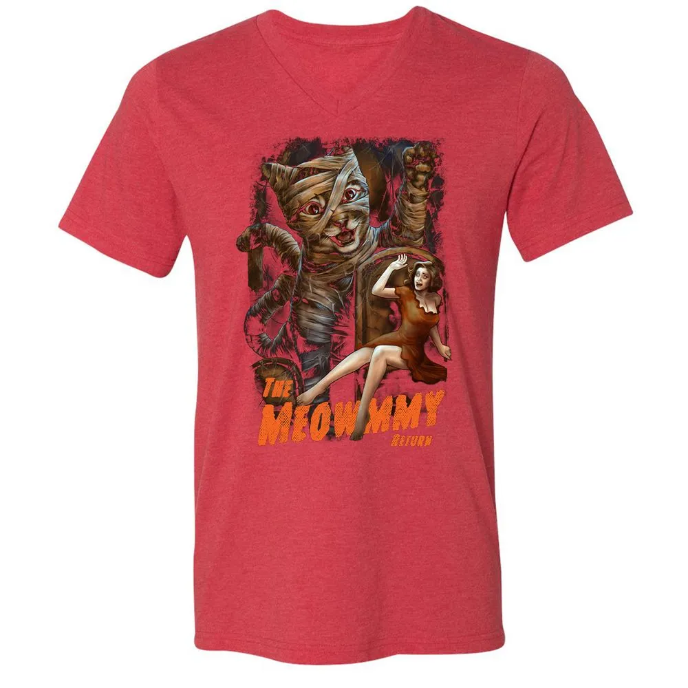 Unisex V-Neck T-Shirt - V48WZW86 - Heather Red - 16