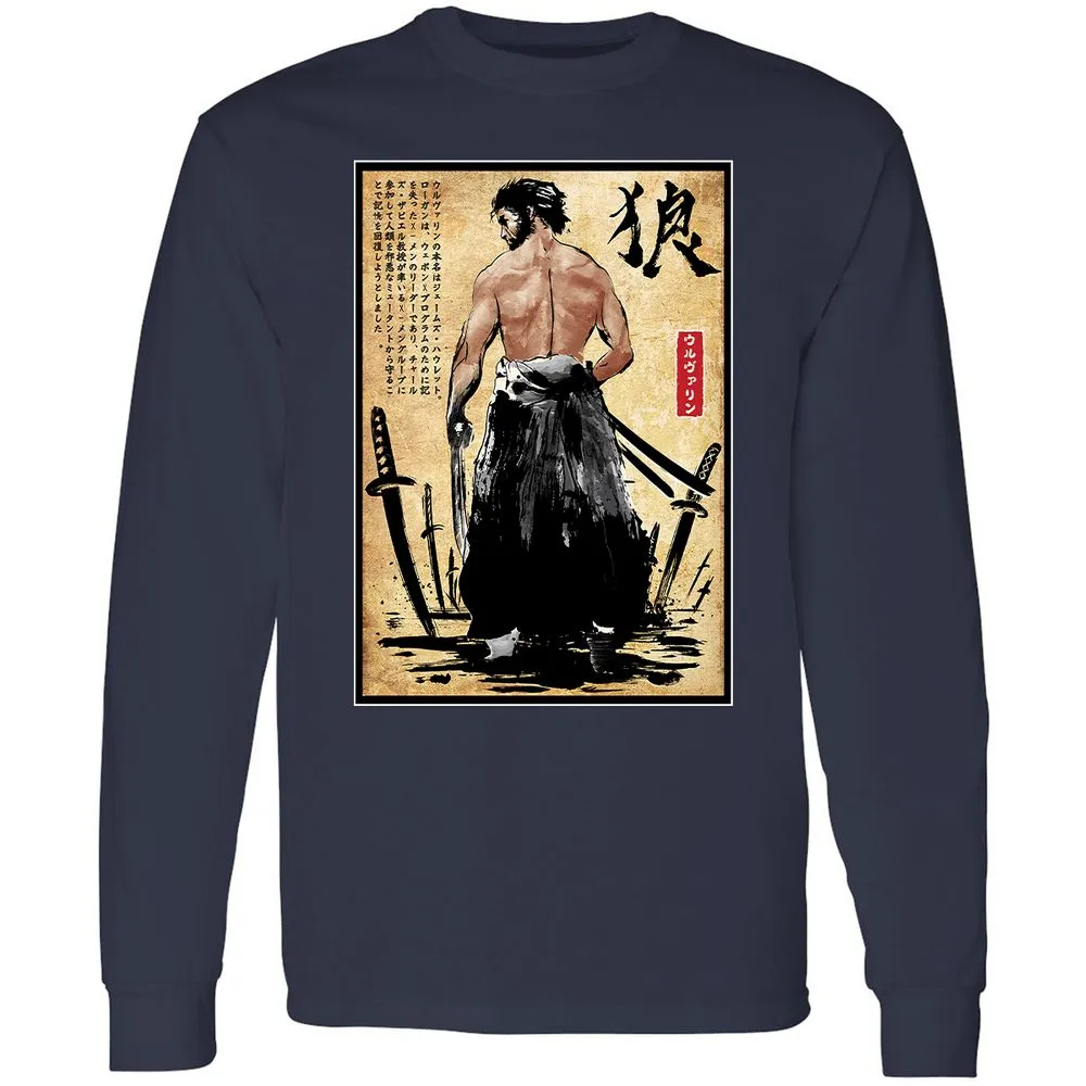 Long Sleeve T-Shirt - WLAHSB6H - Navy - 2