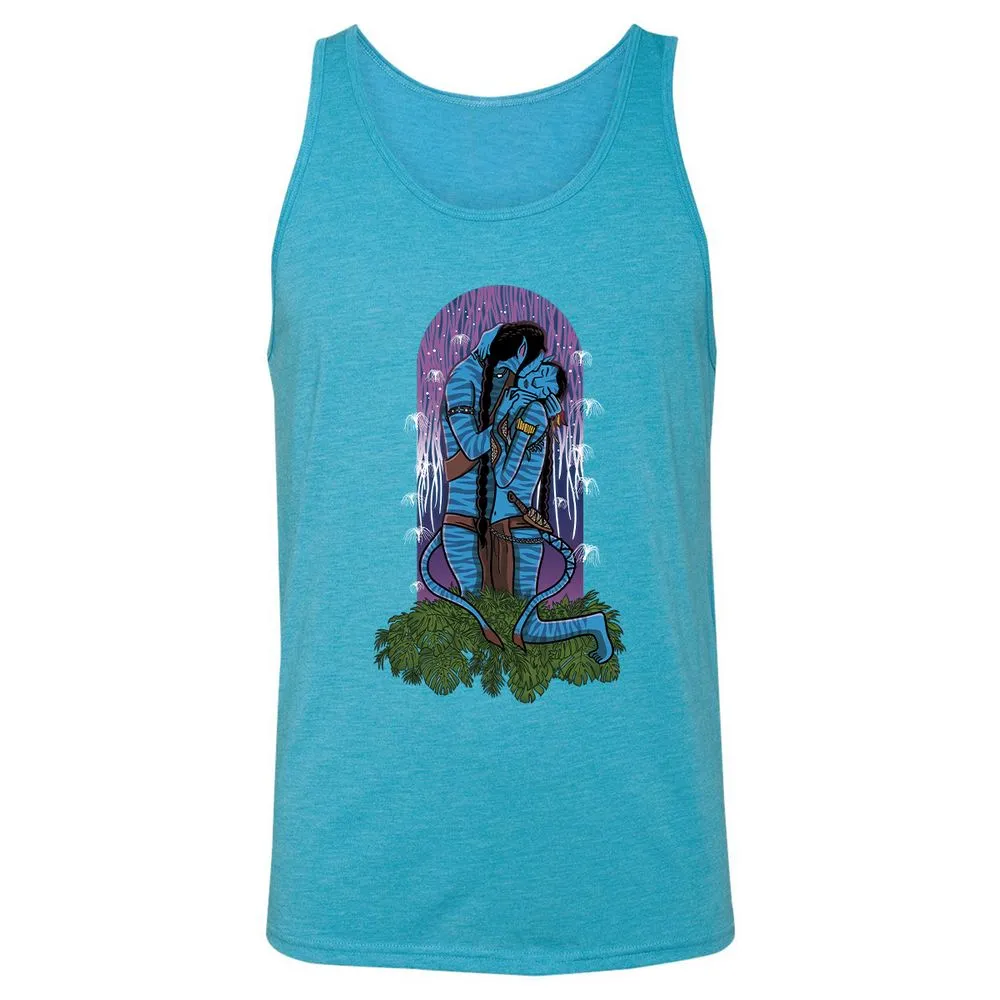 Unisex Jersey Tank - R9AMT274 - Aqua Triblend - 3