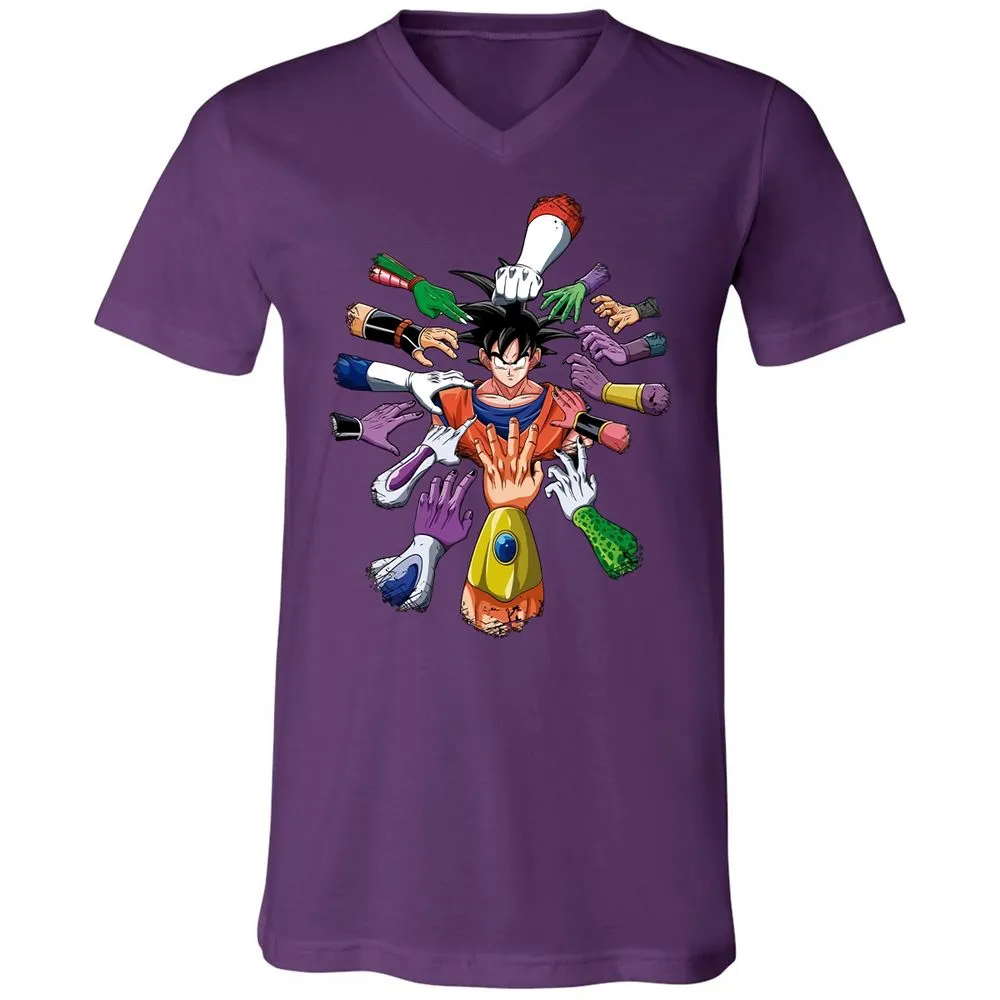 Unisex V-Neck T-Shirt - GXR2UECA - Team Purple - 9