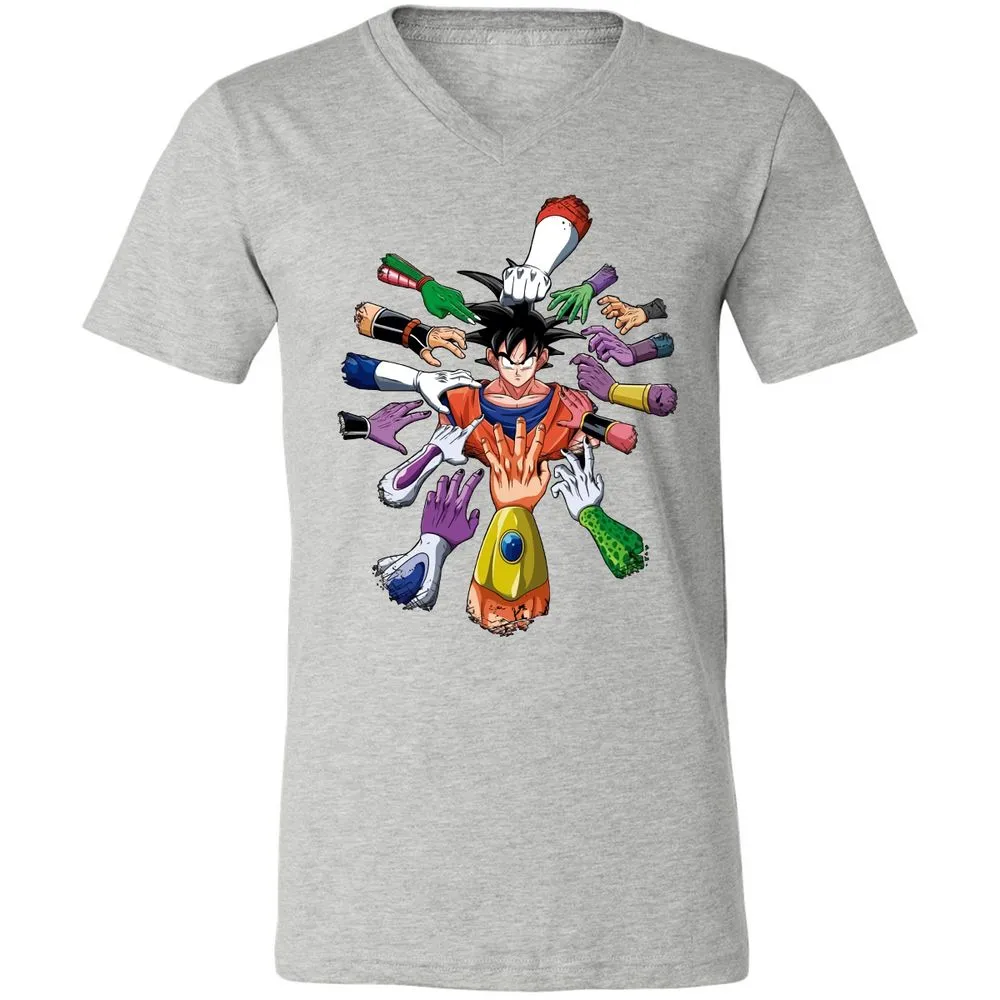 Unisex V-Neck T-Shirt - GXR2UECA - Athletic Heather - 7