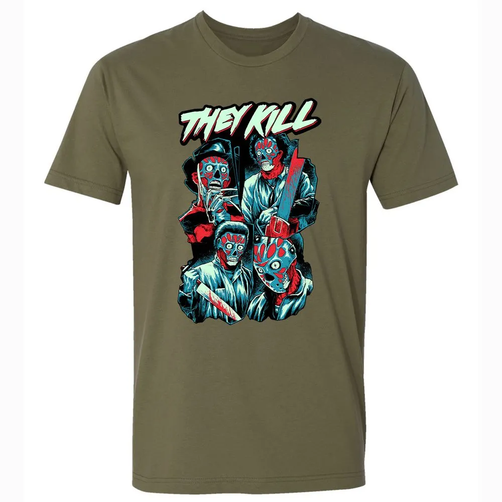 Premium Unisex T-Shirt - L9ND38MN - Military Green - 5