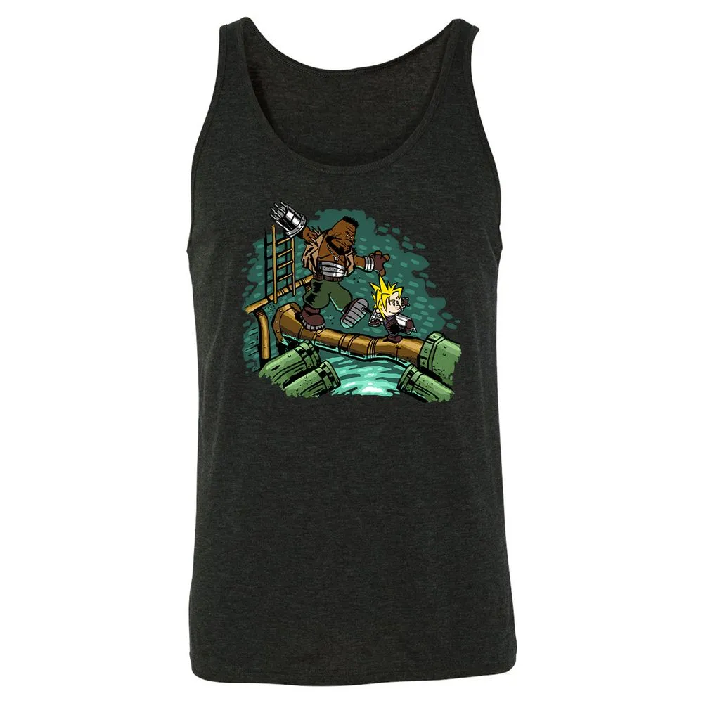 Unisex Jersey Tank - 25R73XMF - Charcoal Black Triblend - 5