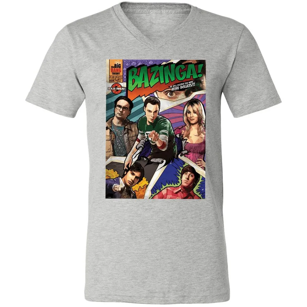 Unisex V-Neck T-Shirt - G79D7TBM - Athletic Heather - 7