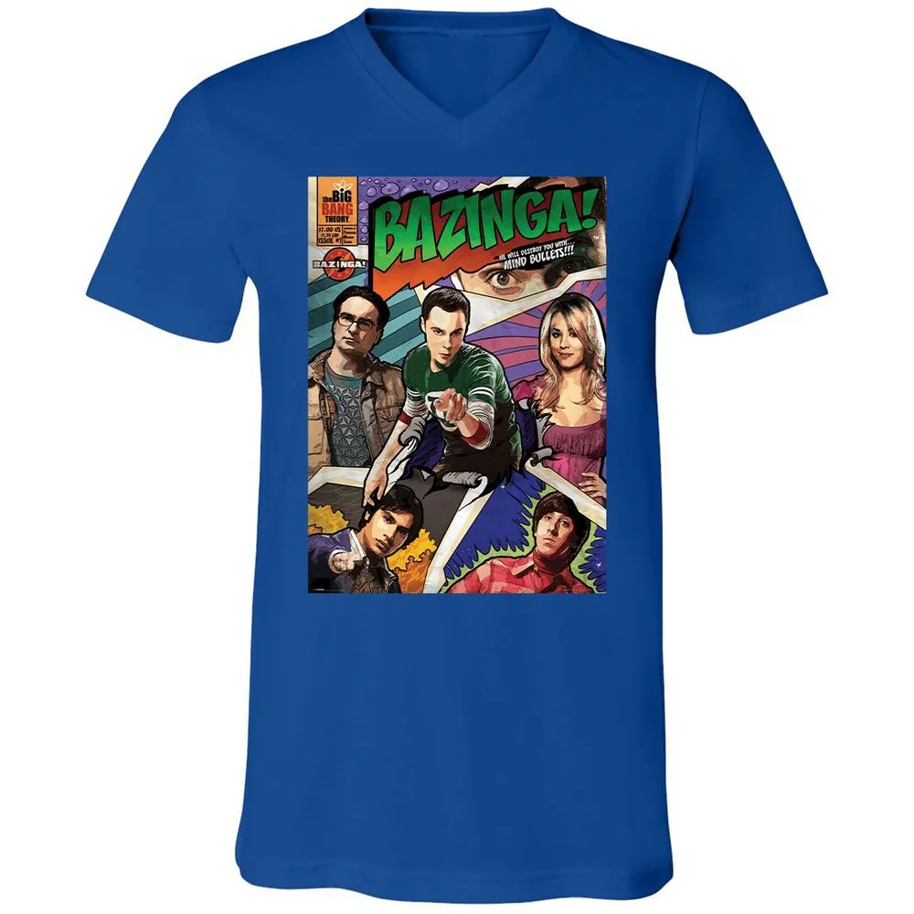 Unisex V-Neck T-Shirt - G79D7TBM - True Royal - 4