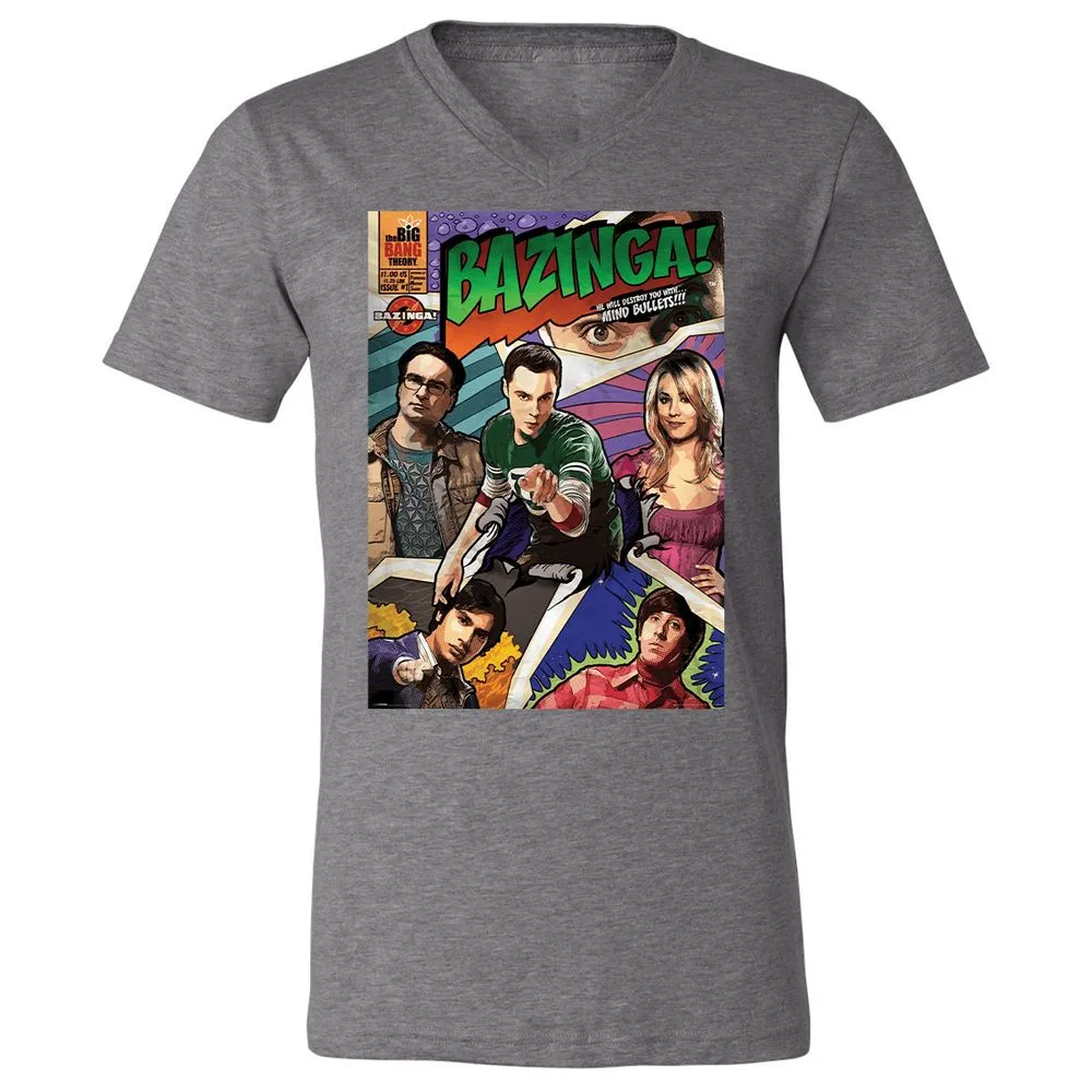 Unisex V-Neck T-Shirt - G79D7TBM - Deep Heather - 13