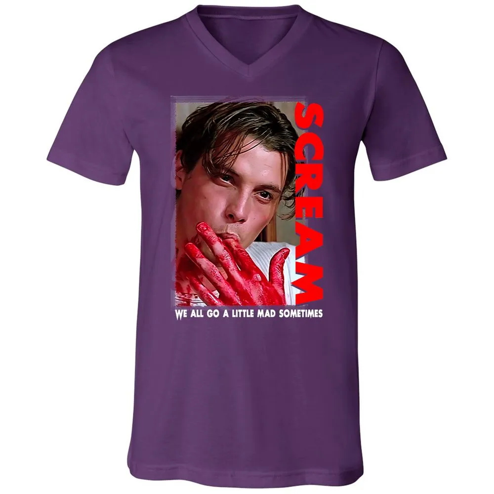 Unisex V-Neck T-Shirt - 64QJ4B6D - Team Purple - 9