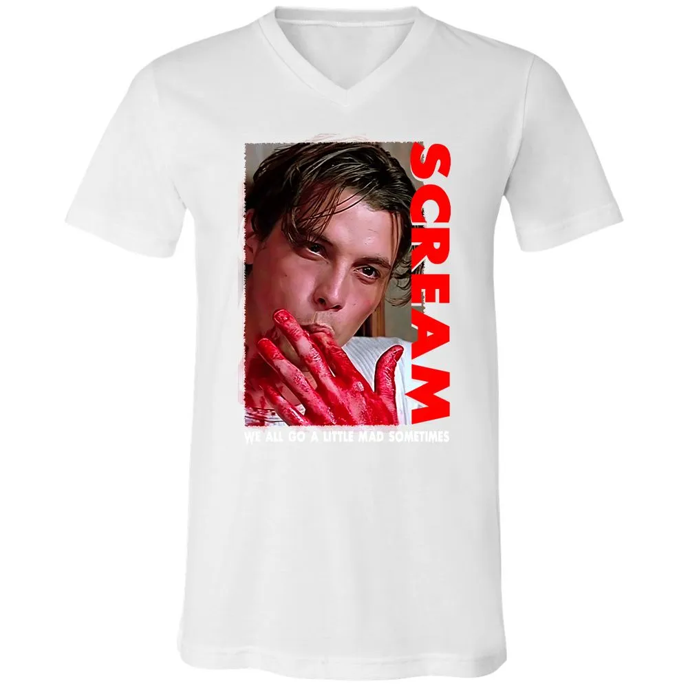 Unisex V-Neck T-Shirt - 64QJ4B6D - White - 5