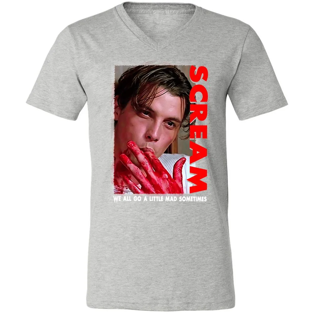 Unisex V-Neck T-Shirt - 64QJ4B6D - Athletic Heather - 7