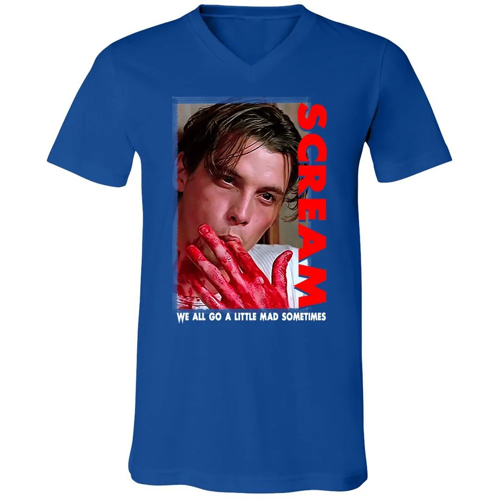 Unisex V-Neck T-Shirt - 64QJ4B6D - True Royal - 4