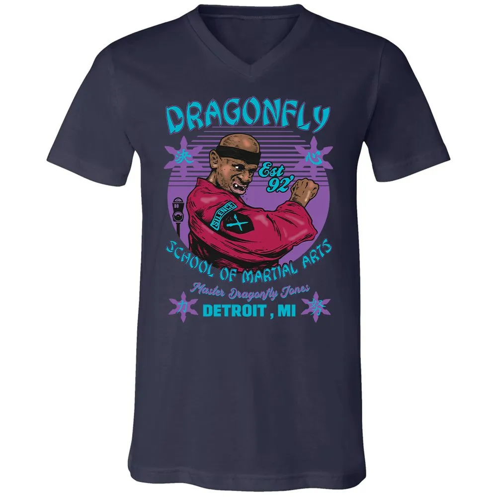 Unisex V-Neck T-Shirt - DVA386JC - Navy - 2