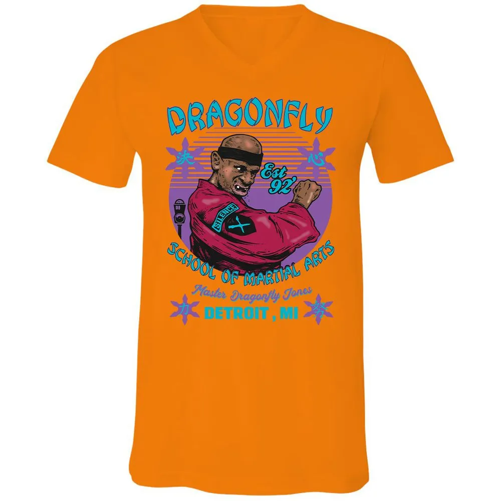 Unisex V-Neck T-Shirt - DVA386JC - Orange - 11