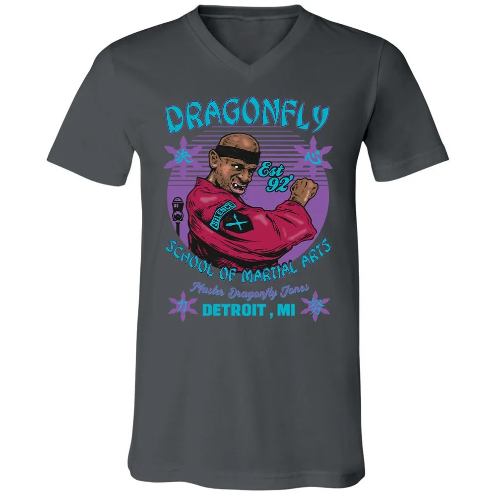 Unisex V-Neck T-Shirt - DVA386JC - Asphalt - 12