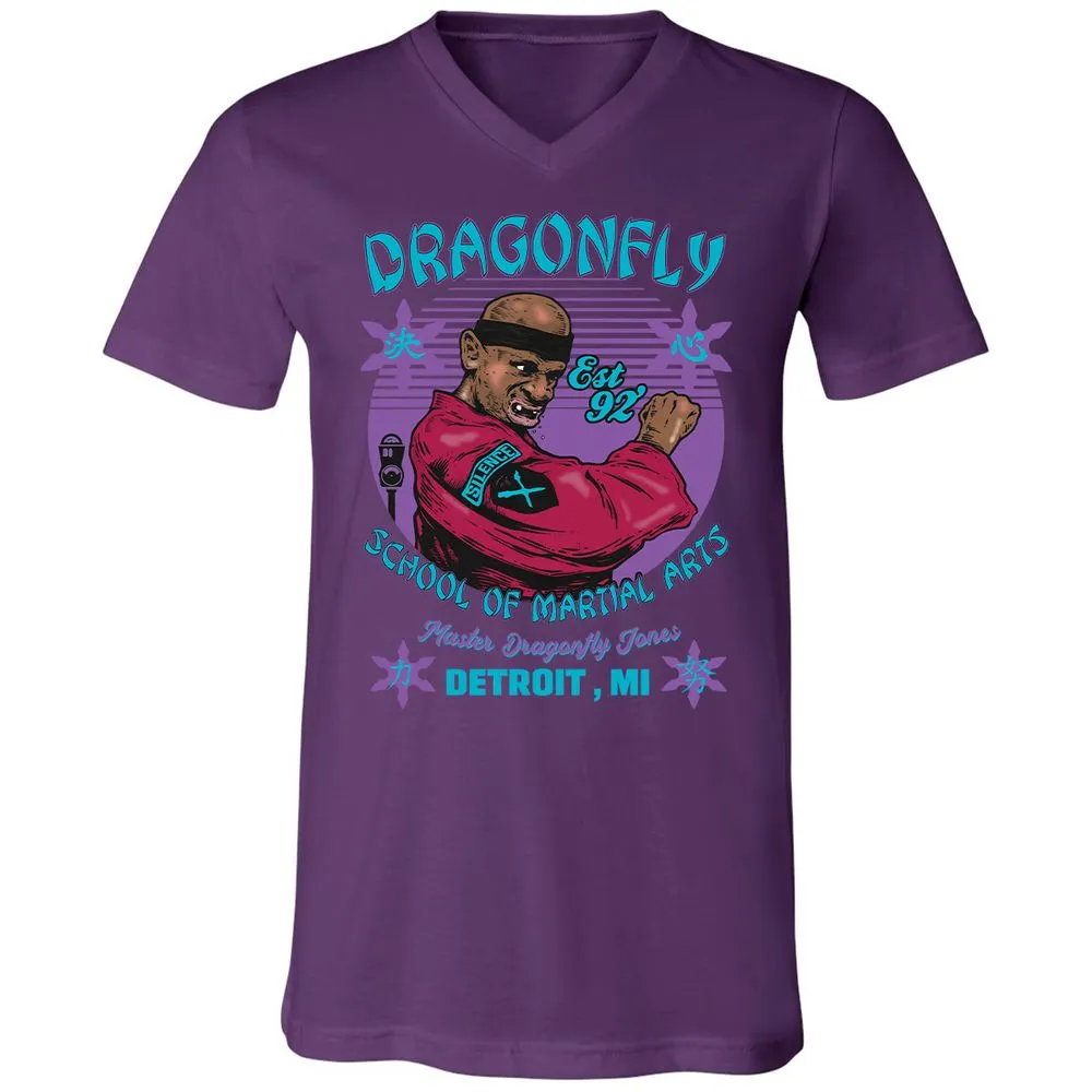 Unisex V-Neck T-Shirt - DVA386JC - Team Purple - 9