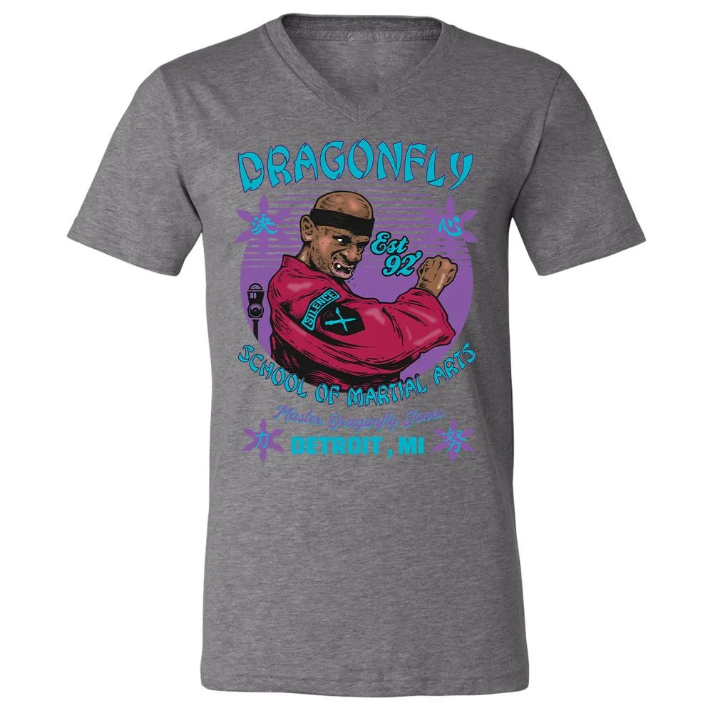Unisex V-Neck T-Shirt - DVA386JC - Deep Heather - 13