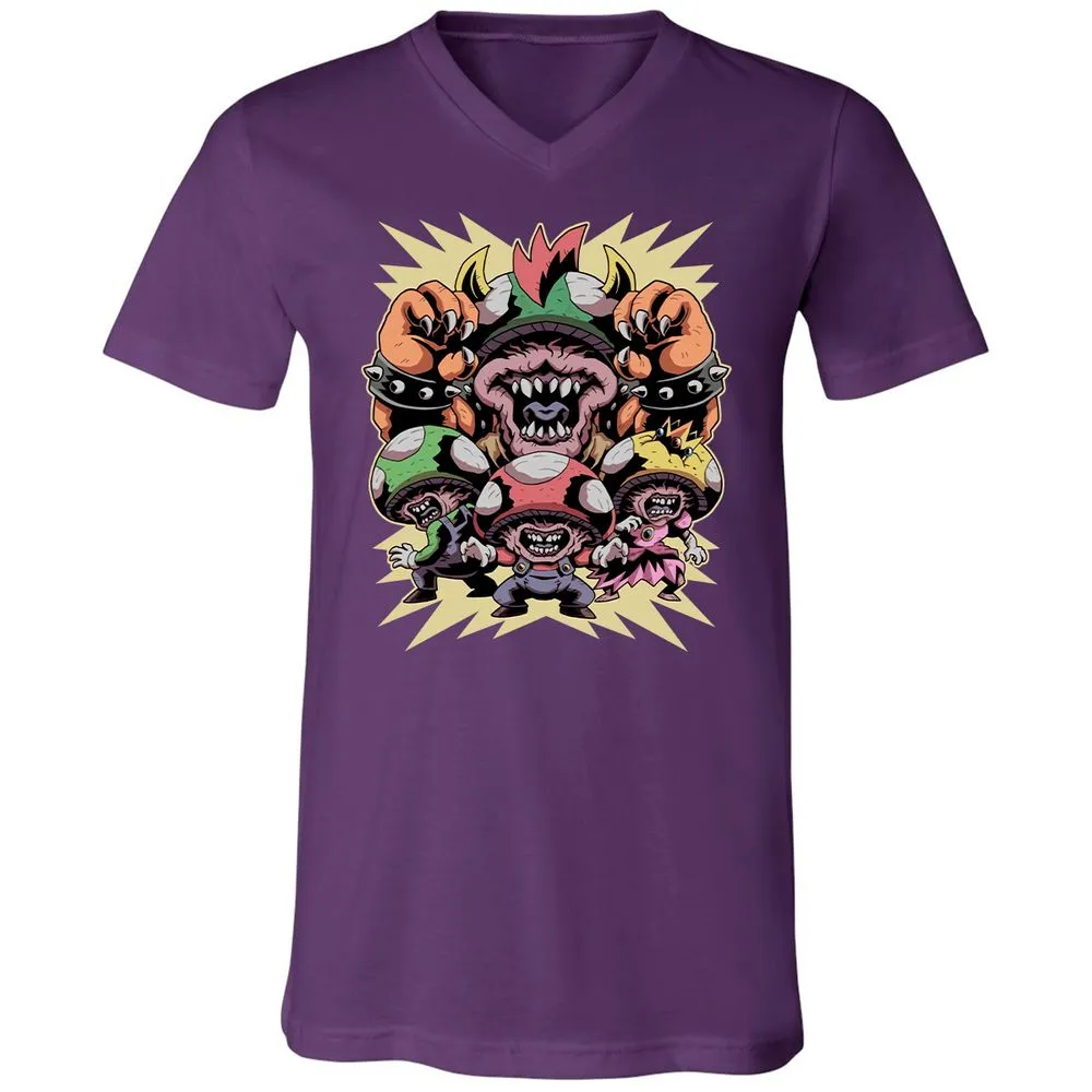 Unisex V-Neck T-Shirt - 65GG824J - Team Purple - 9