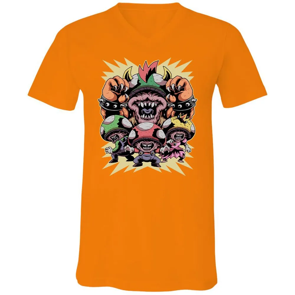 Unisex V-Neck T-Shirt - 65GG824J - Orange - 11