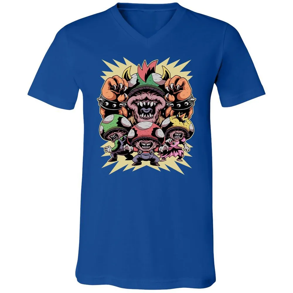 Unisex V-Neck T-Shirt - 65GG824J - True Royal - 4