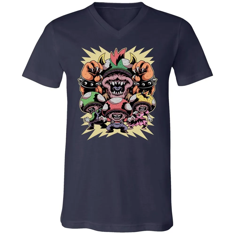 Unisex V-Neck T-Shirt - 65GG824J - Navy - 2