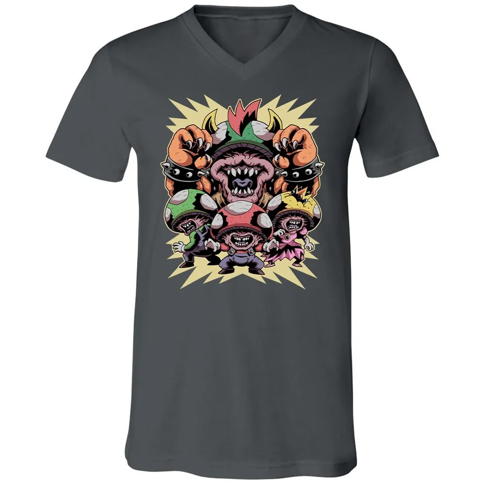 Unisex V-Neck T-Shirt - 65GG824J - Asphalt - 12