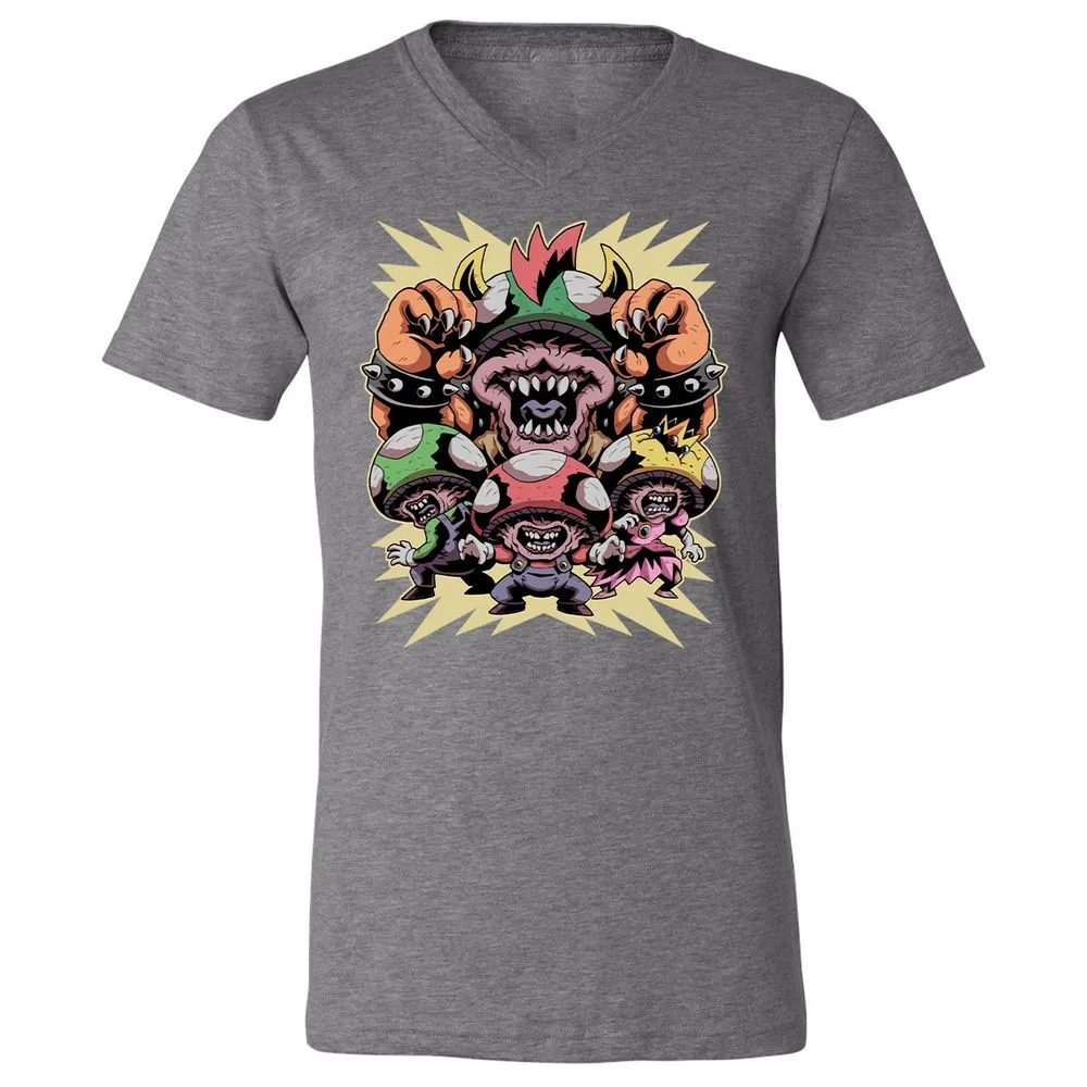 Unisex V-Neck T-Shirt - 65GG824J - Deep Heather - 13