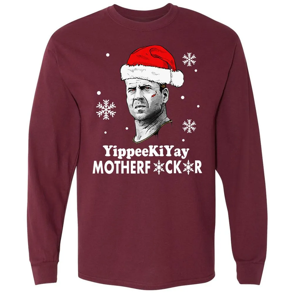 Long Sleeve T-Shirt - Z9GMQL38 - Maroon - 11