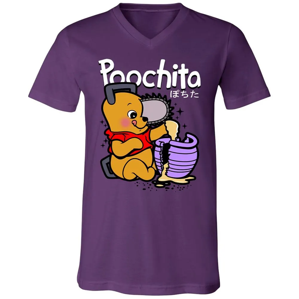 Unisex V-Neck T-Shirt - 56Z7PVWU - Team Purple - 9