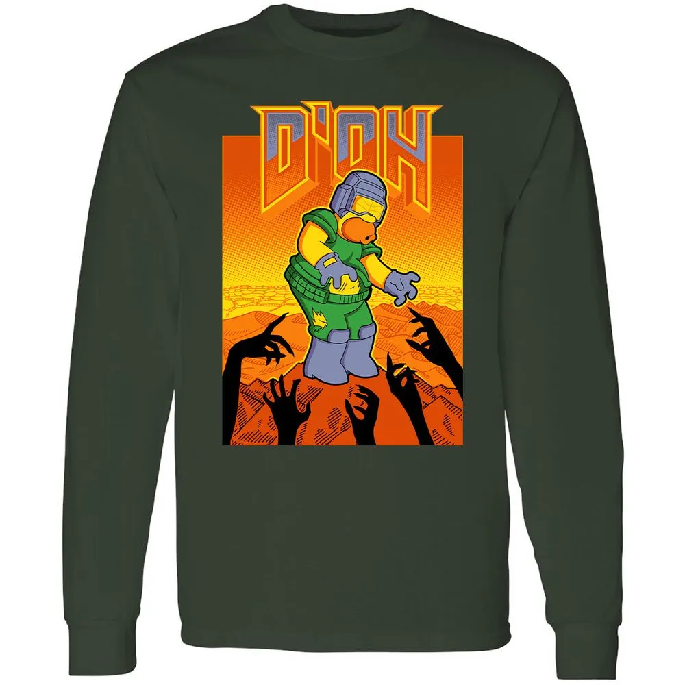 Long Sleeve T-Shirt - 73S42KVU - Forest Green - 4