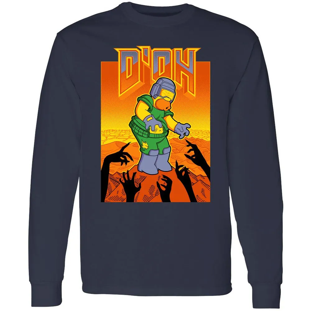 Long Sleeve T-Shirt - 73S42KVU - Navy - 2