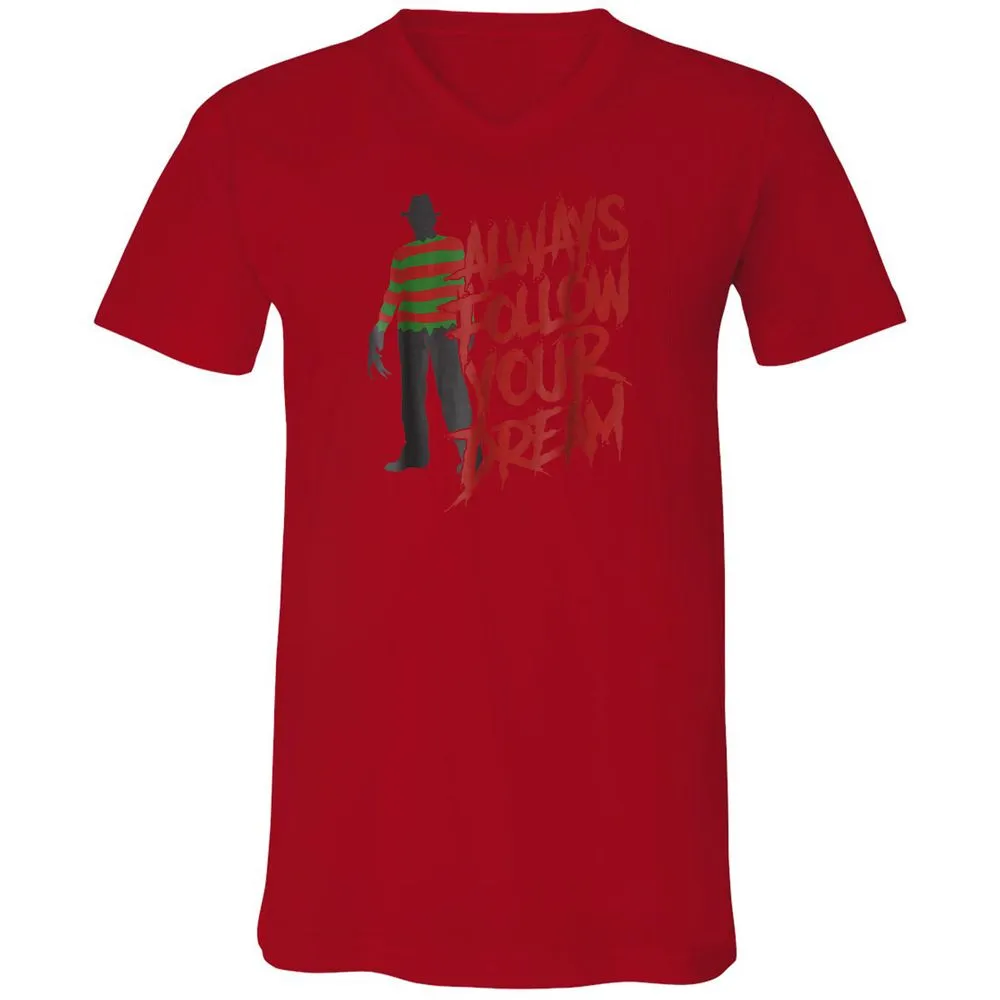 Unisex V-Neck T-Shirt - GDYDKJDM - Red - 3